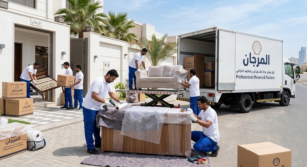 نقل عفش جدة | فك وتركيب وتغليف احترافي - المرجان