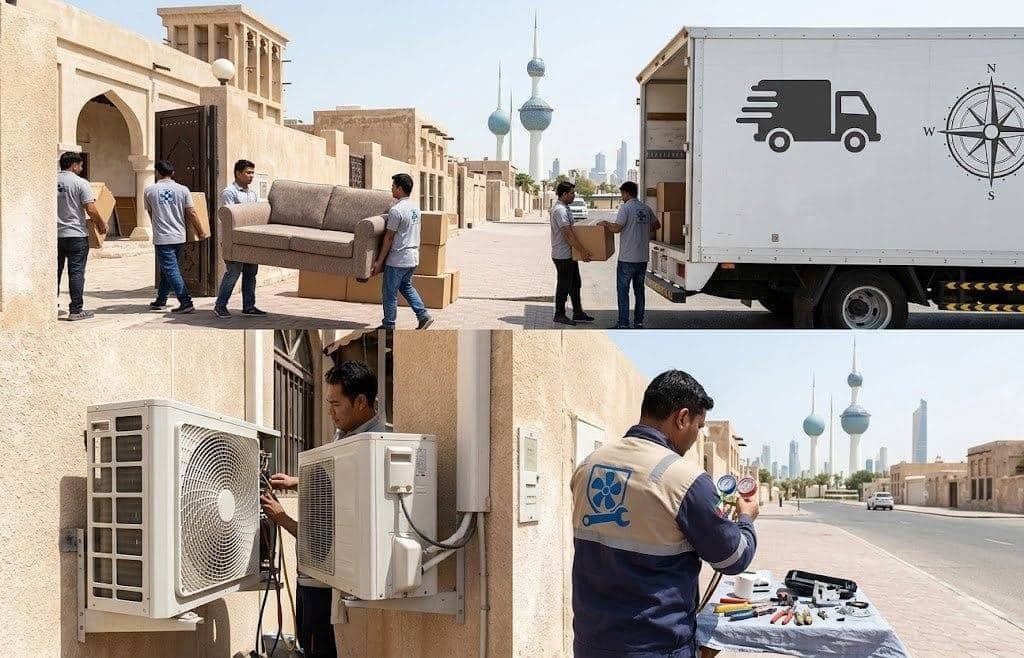 فريق عمل محترف يقوم بأعمال فك وتغليف ونقل العفش بدقة وأمان باستخدام أحدث المعدات ومواد التغليف عالية الجودة ضمن خدمات نقل عفش حي الاجاويد لضمان المحافظة على الممتلكات وراحة العملاء.